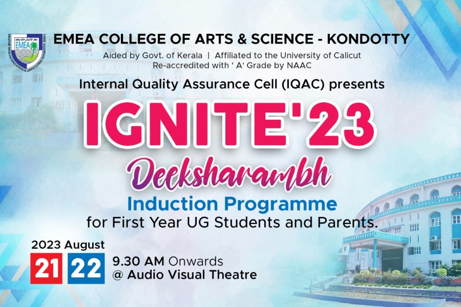 IGNITE 23 Induction Programme for First Year UG Students and Parents ...
