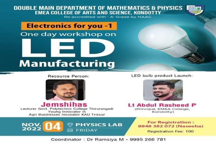 ONE-DAY WORKSHOP IN LED MANUFACTURING