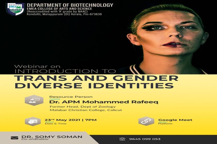 Webinar on TRANS AND GENDER DIVERSE IDENTITIES