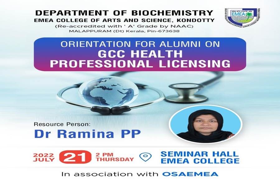 Orientation Class for the Alumni on GCC Health Professional Licensing