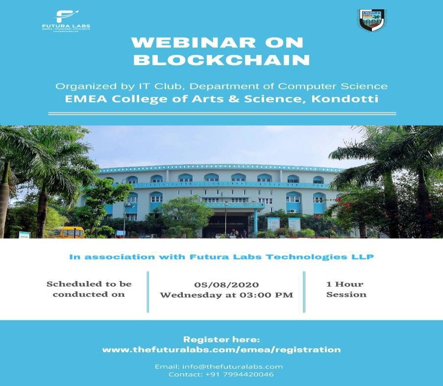 Webinar on "BLOCKCHAIN TECHNOLOGIES "