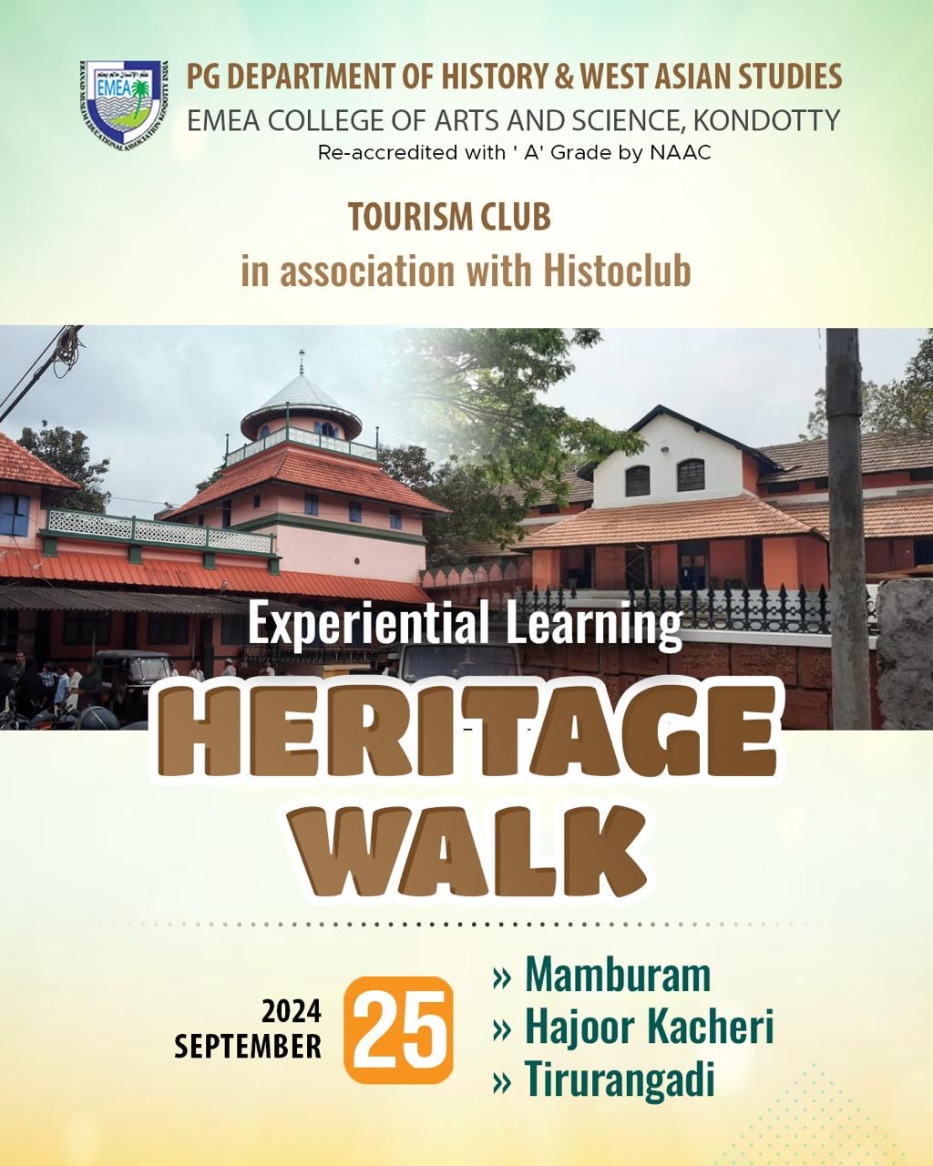 Experiential Learning HERITAGE WALK