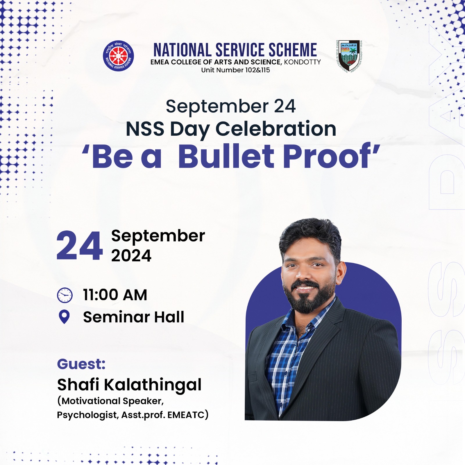 NSS Day Celebration 'Be a Bullet Proof"