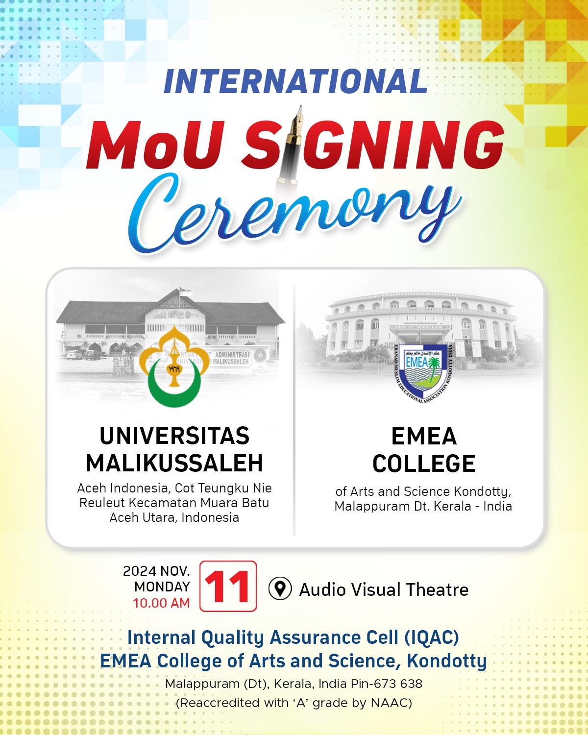 MoU SIGNING CEREMONY