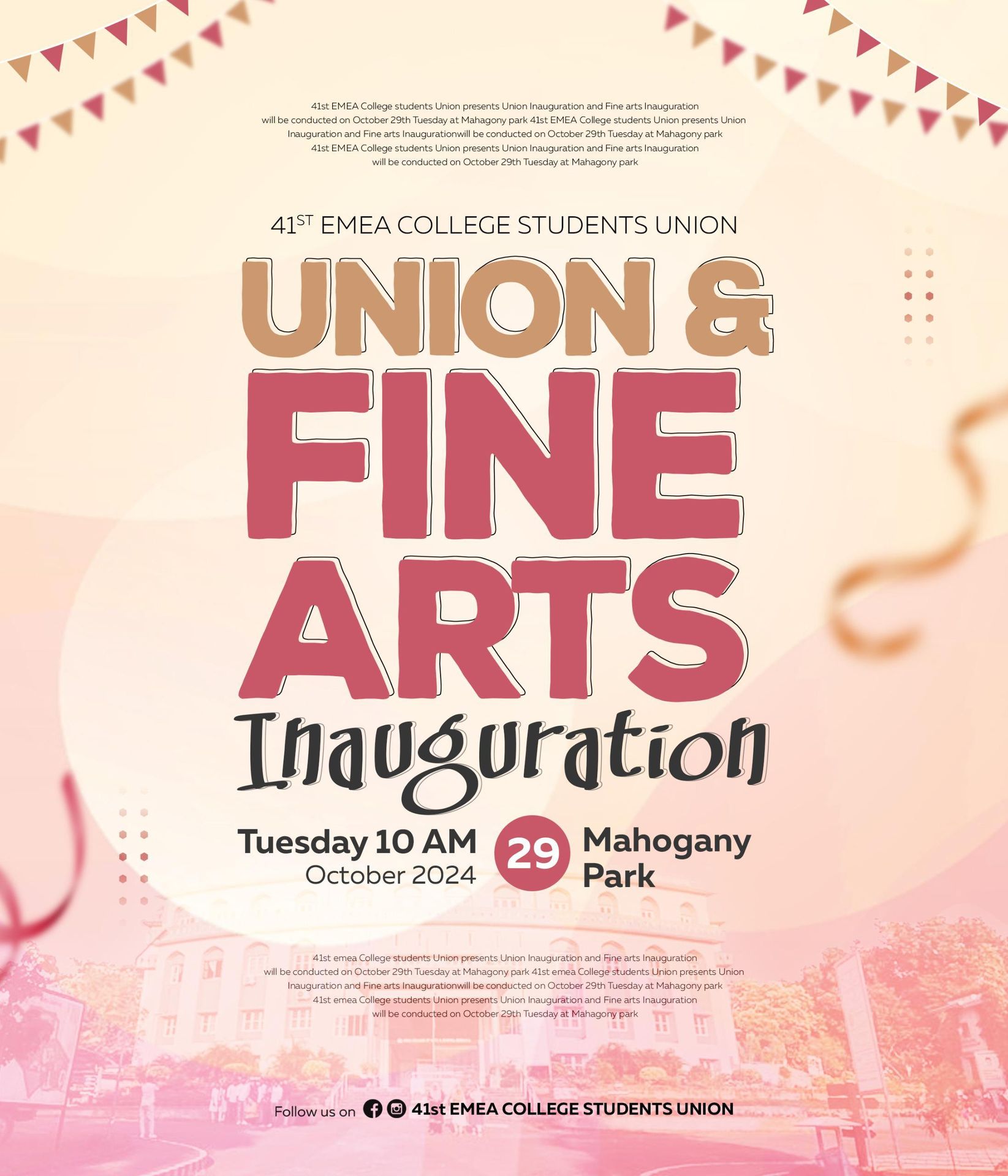 UNION & FINE ARTS INAUGURATION