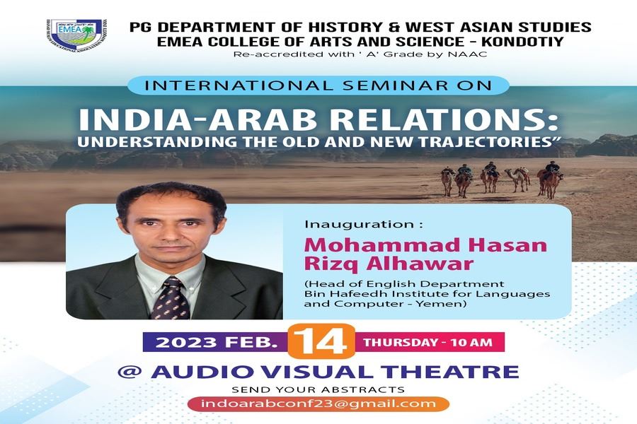 INTERNATIONAL SEMINAR ON INDIA-ARAB RELATIONS: