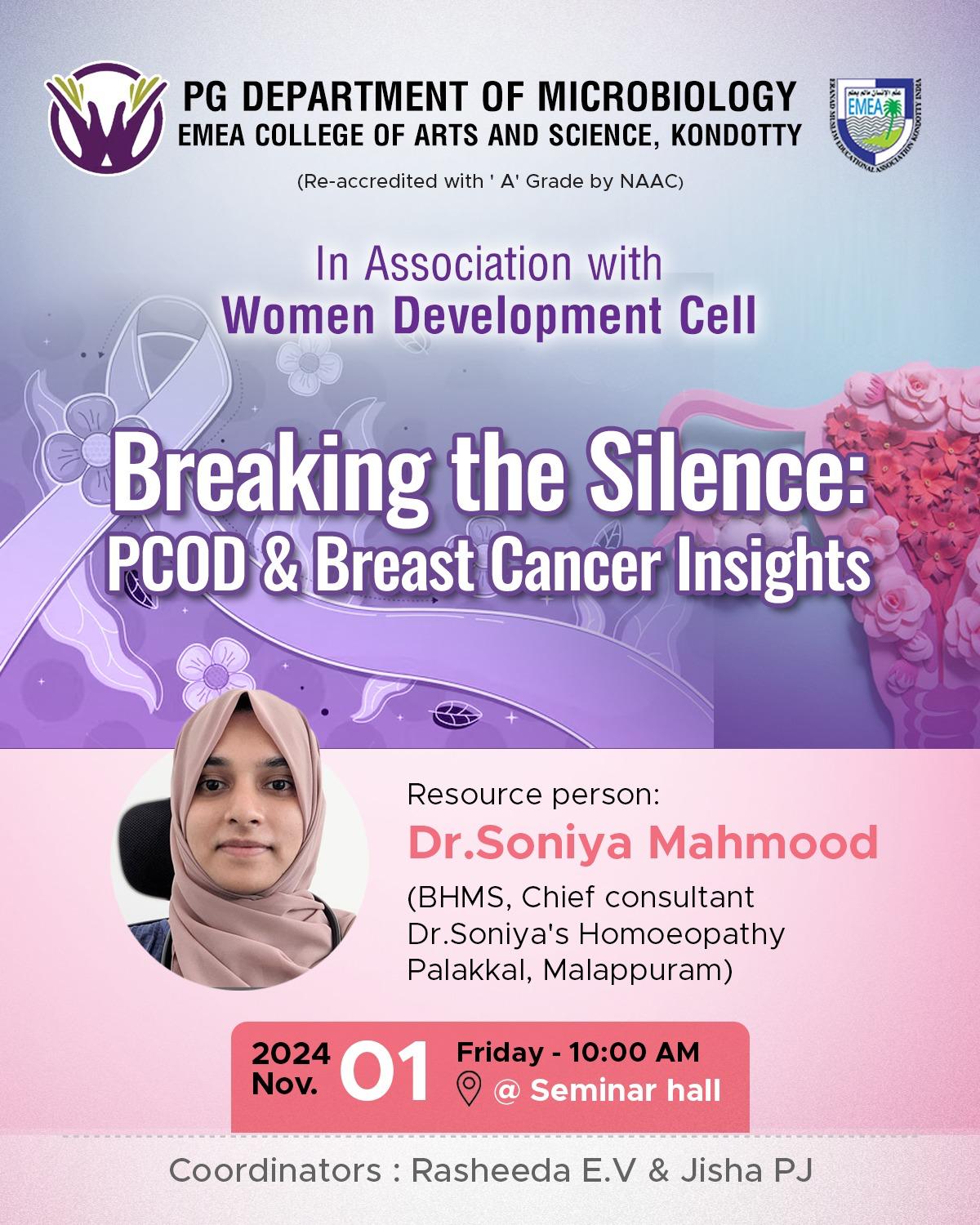 Breaking The silence PCOD & Breast Cancer Insights