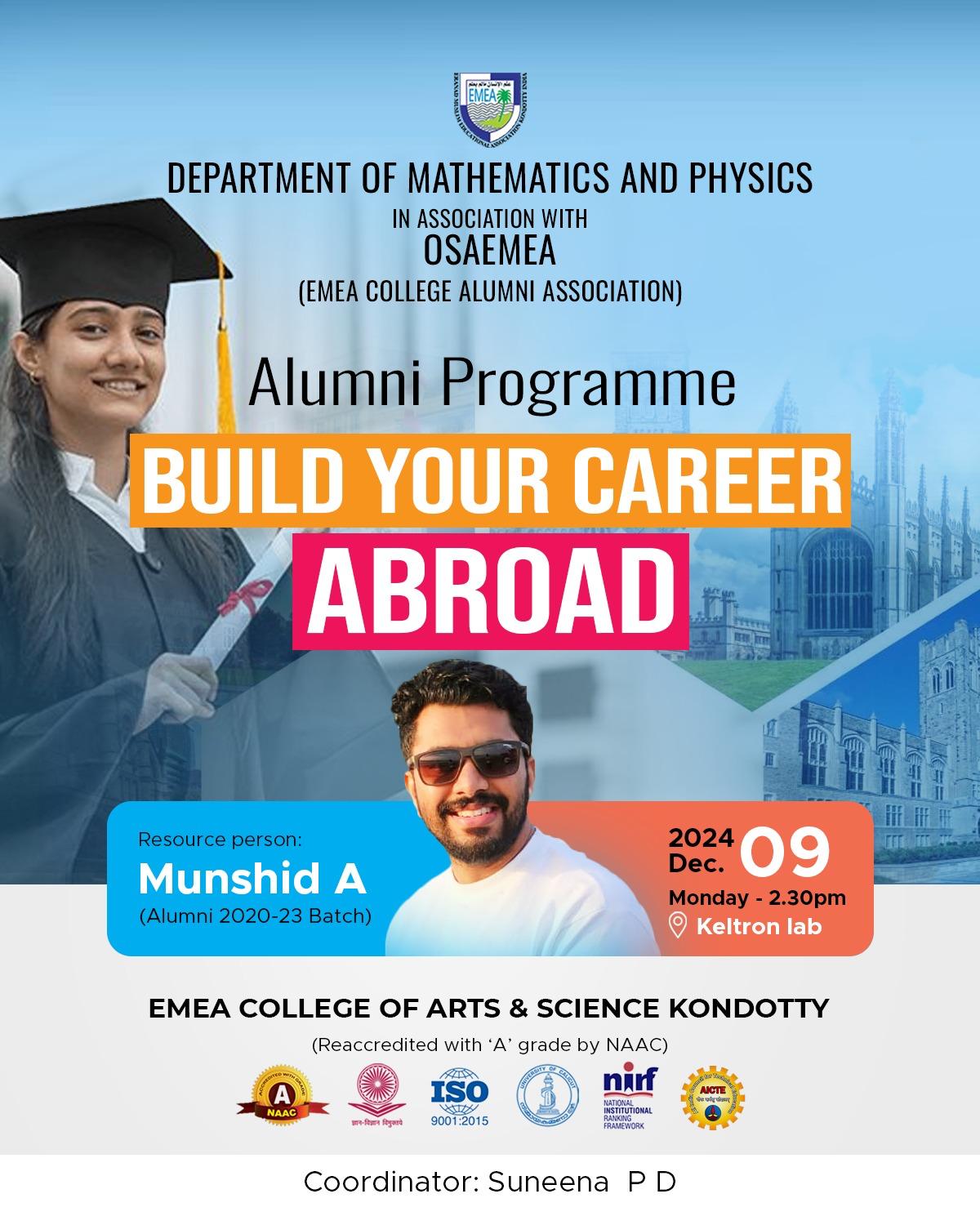 Alumni Programme-BUILD YOR CAREER ABROAD