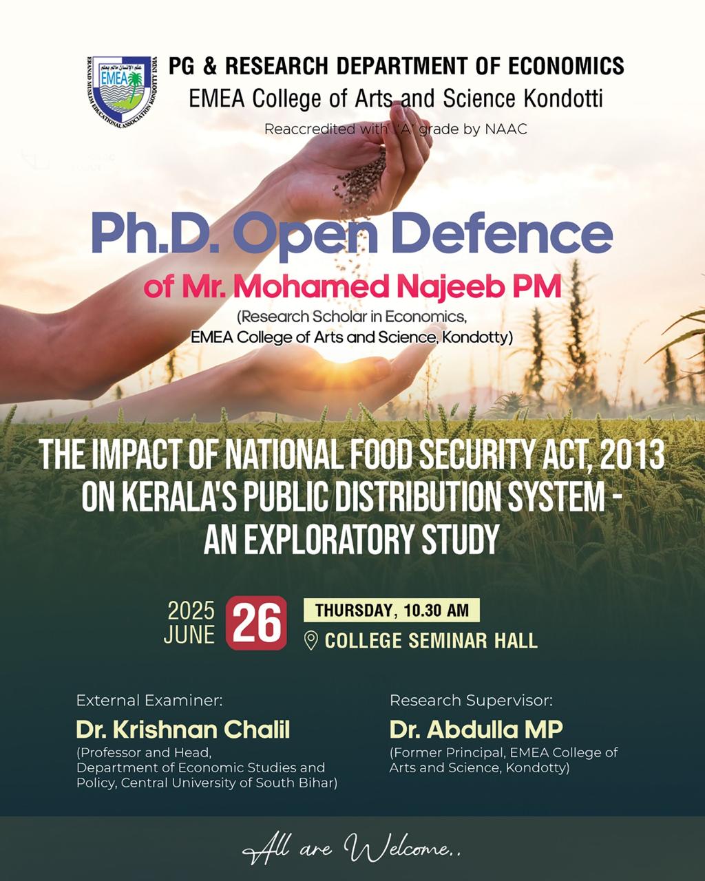 Ph.D. Open Defence Announcement