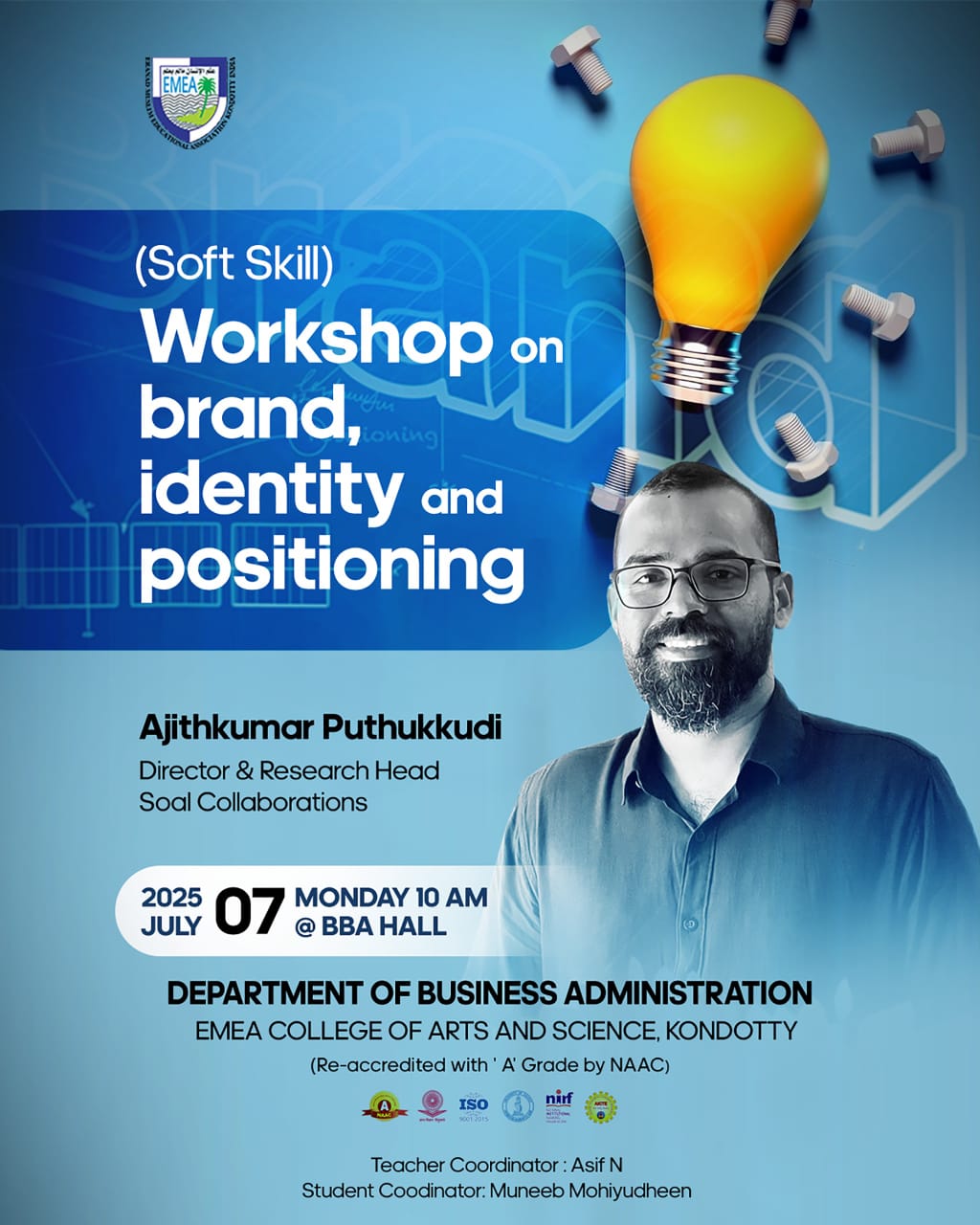 Soft Skills Workshop on Brand, Identity and Positioning