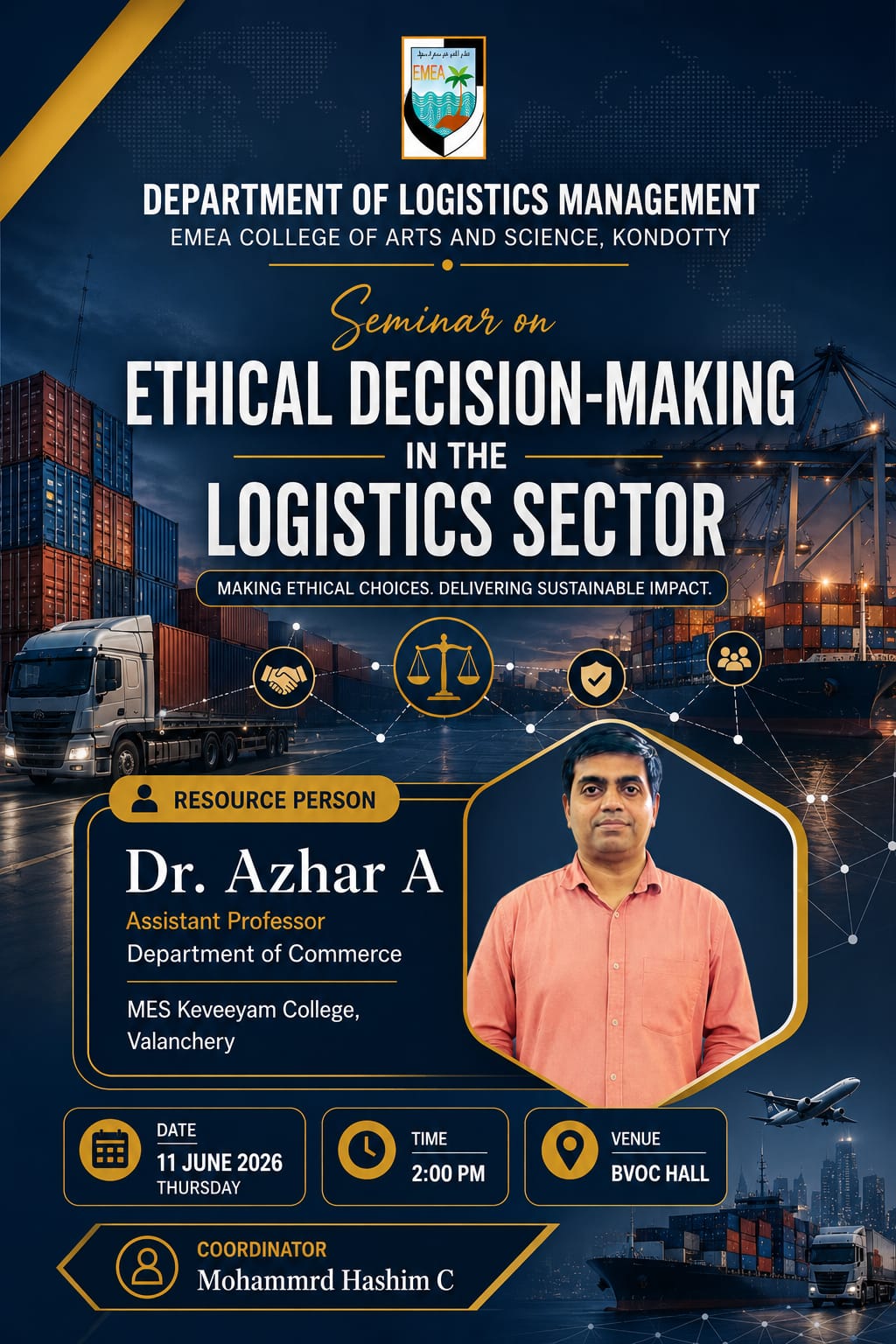 Seminar on “Ethical Decision-Making in the Logistics Sector”