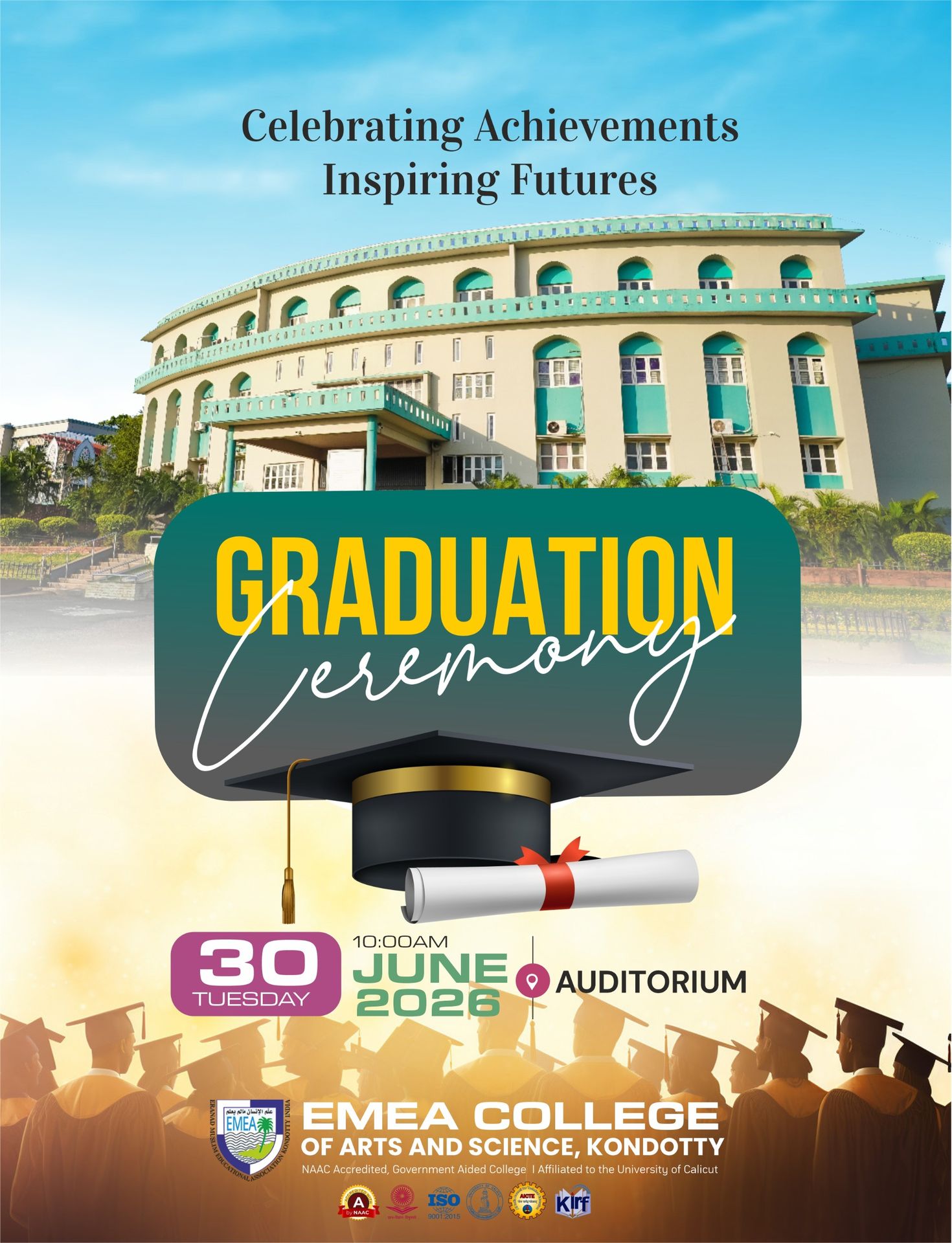 Graduation Ceremony 2026  -Celebrating Achievements. Inspiring Futures.