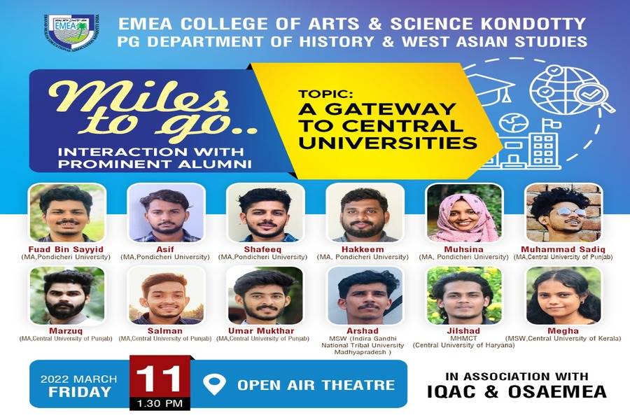 Interaction with Prominent Alumni: Topic- A Gateway to Central Universities